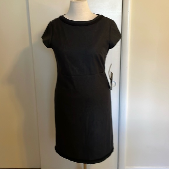 EVAN-PICONE -Gray/Black wool short sleeve Shift Dress. NWTags! - Picture 1 of 10
